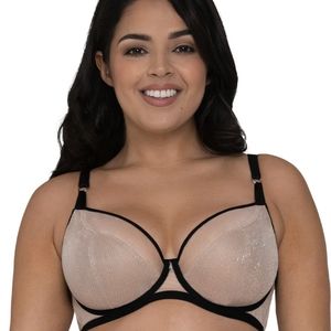 Curvy Kate Sparks Fly plunge bra in Latte